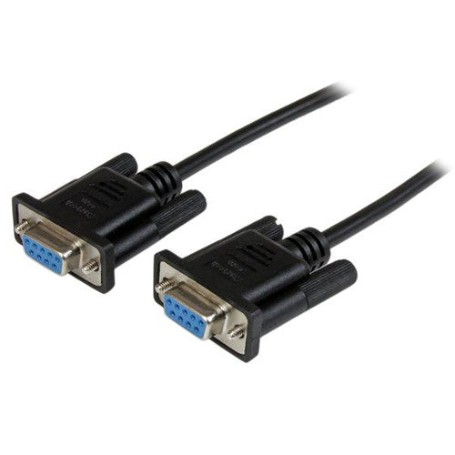 StarTech SCNM9FF1MBK 1m DB9 RS232 Serial Null Modem Cable Female/Female
