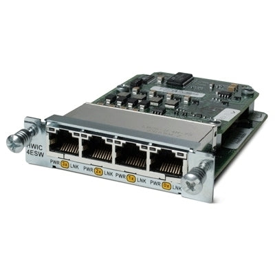 Cisco HWIC-4ESW-POE 4-Port EtherSwitch High-Speed WIC with PoE (Refurbished)