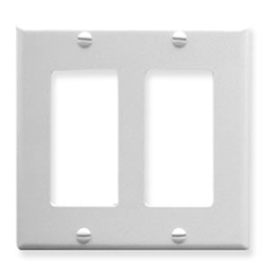 ICC IC107DFD Decorex 2-Gang Faceplate (White)