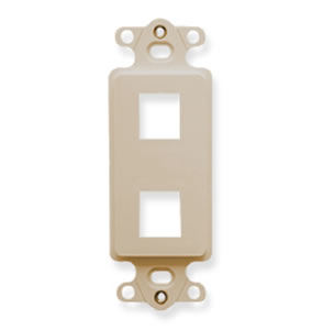 ICC IC107DI2 2-Port Decorex Insert (Ivory)