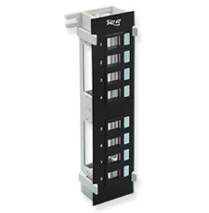 ICC Patch Panel Blank 8-Port Vertical Flush (Black)