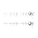 Ubiquiti AMY-9M16X2 900 MHz 16 dBi 2x2 Yagi Antenna 2-Pack (New)
