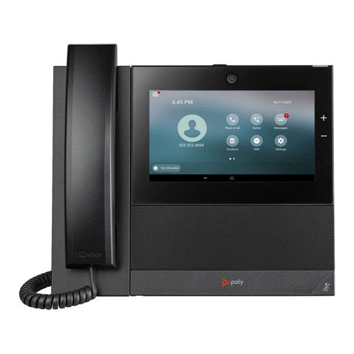 [PLY220049750025] Polycom 2200-49750-025 CCX 700 Business Media Phone with Video Open SIP PoE No Power Supply HP 82Z83AA (New)
