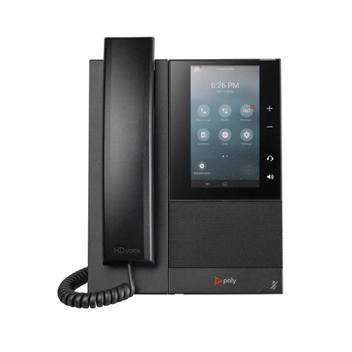 [PLY220049735001] Polycom 2200-49735-001 CCX 505 Business Media Phone with Handset and Power Supply HP 84C16AA#ABA (New)