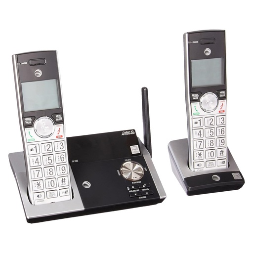 [ATTCL82215] AT&T CL82215 2-Handset Answering System with Caller ID/Call Waiting (Silver Black/New)