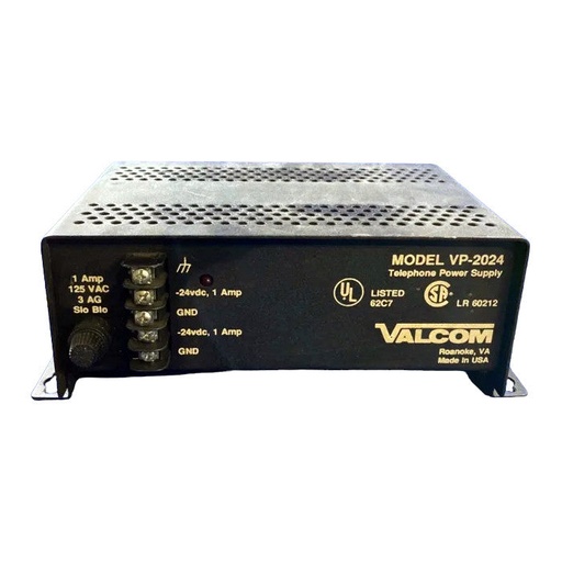 [VALVP2024-REF] Valcom VP-2024 24VDC Power Supply (Refurbished)