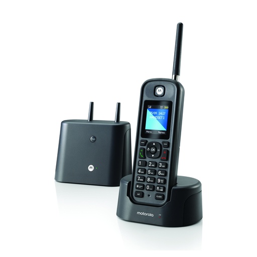 [MOTO211-BLK] Motorola O211 DECT 6.0 Long Range Cordless Phone, 1 Handset (Black/New)
