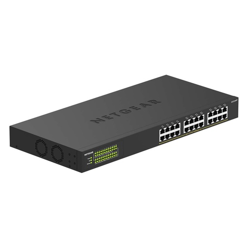 [NETGS324PP100NAS] Netgear GS324PP-100NAS 24-Port Gigabit Ethernet Unmanaged PoE+ Switch (New)