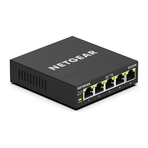[NETGS305E100NAS] Netgear GS305E-100NAS 5-Port Gigabit Ethernet Plus Switch (New)