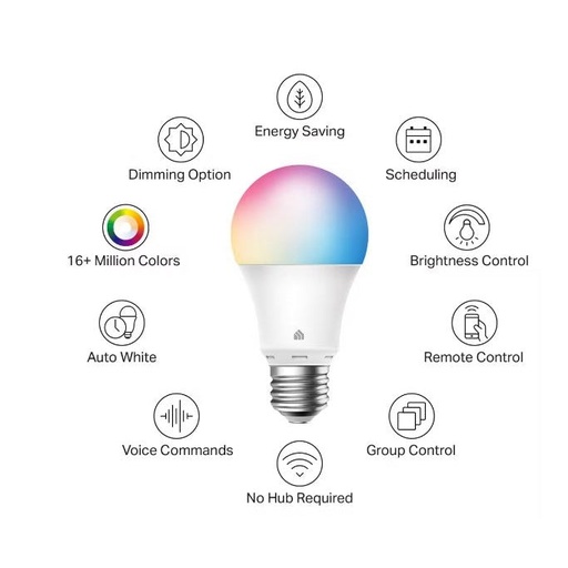 [TPLKKL125] TP-Link KL125 Kasa Smart Wi-Fi Light Bulb Multicolor (New)