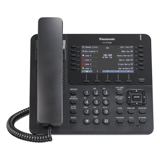 [PANKXDT680-BLK-REF] Panasonic KX-DT680 Digital Color Display Speakerphone (Black/Refurbished)