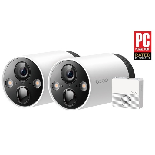 [TPLKTAPOC420S2] TP-Link Tapo C420S2 Smart Wire-Free Security Camera System, 2-Camera System (New)
