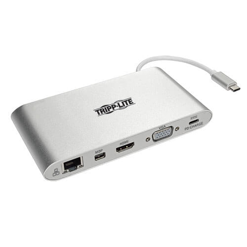 [TPLU442DOCK1] Tripp-Lite AC U442-DOCK1 Thunderbolt3 USB-C Docking Station with HDMI VGA mDPI (New)