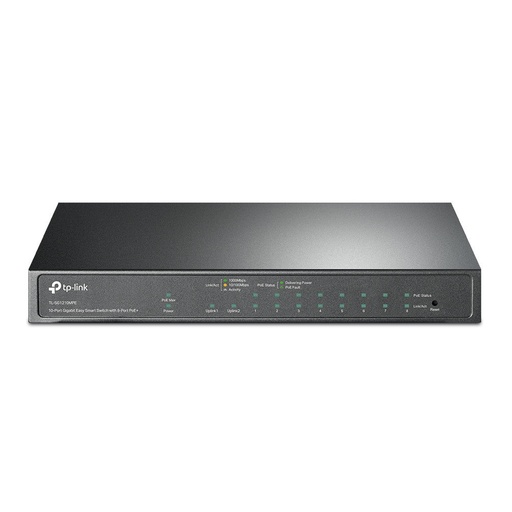 [TPLKTLSG1210MPE] TP-Link TL-SG1210MPE 10-Port Gigabit Easy Smart Switch with 8-Port PoE+ (New)