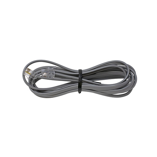 [LNCORD8PR07FT-SLV] Telephone Line Cord 8-Pin 7ft Reverse Silver (New)