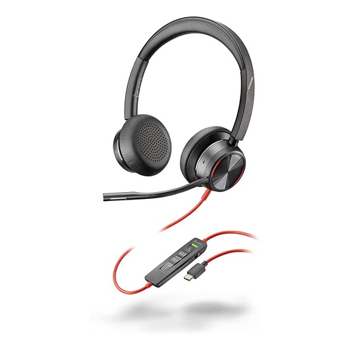 [PL-214407-01] Plantronics 214407-01 Blackwire 8225 USB-C Stereo Wired Headset (New)