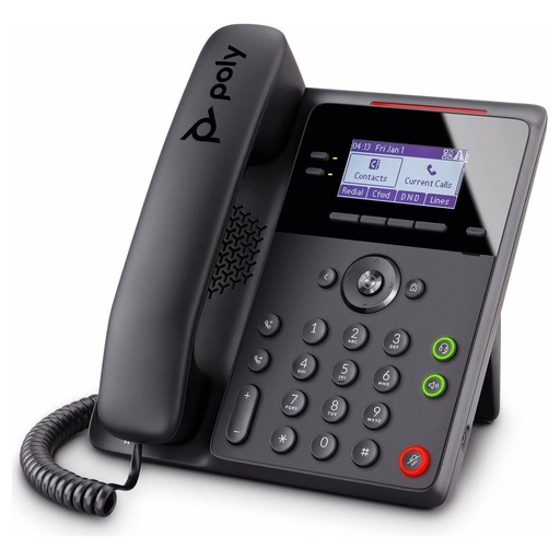 [PLY220049805025] Polycom Edge B20 2200-49805-025 2-Line PoE IP Phone HP 82M83AA (New)