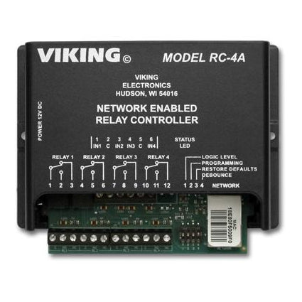 [VK-RC-4A] Viking RC-4A Network Enabled 4-Relay Controller (New)