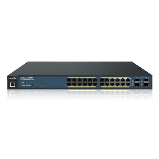 [ENG-EWS1200-28TFP] EnGenius EWS1200-28TFP 24-Port Managed Gigabit 410W PoE+ Switch (New)