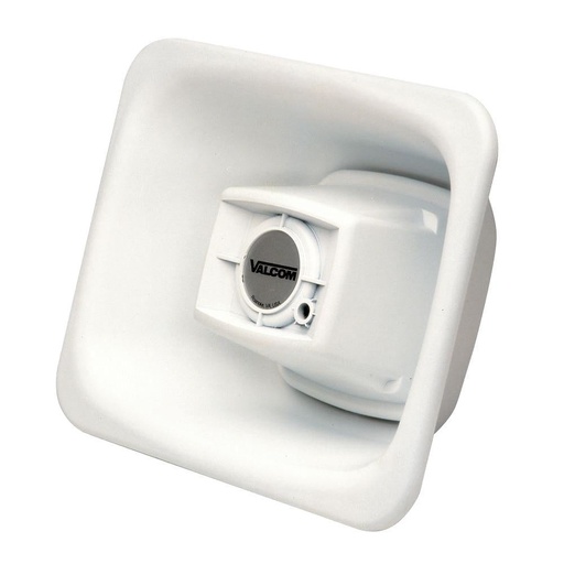 [VC-S-604-25-W] Valcom S-604-25-W 25 Volt Paging Flexhorn White (New)