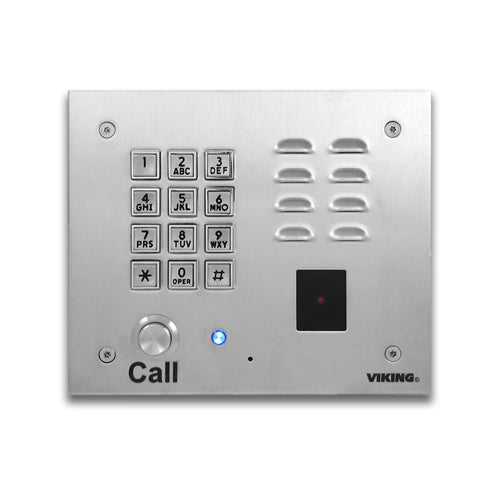 [VK-K-1770-3] Viking K-1770-3 Stainless Steel Entry Phone With Keypad & Card Reader (New)