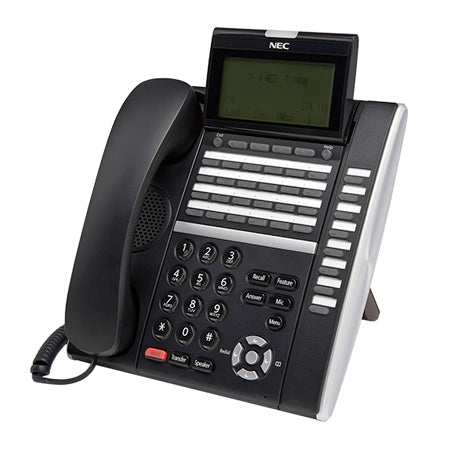 [NEC107291-BLK-REF] NEC DT830 ITZ-32DG-3 32-Button Gigabit IP Display Speakerphone (Black) Stock# 660139 Part# Q24-FR000000107291 (Refurbished)