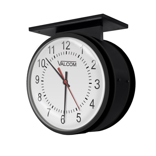 [VC-VIP-A12ADS] Valcom VIP-A12ADS IP PoE 12-Inch Double Sided Analog Clock (New)