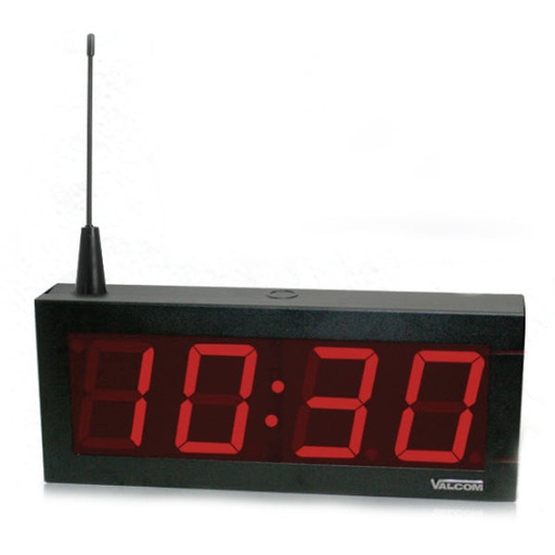 [VC-V-DW2440B] Valcom V-DW2440B 4" Wireless Digital Clock 24V (New)