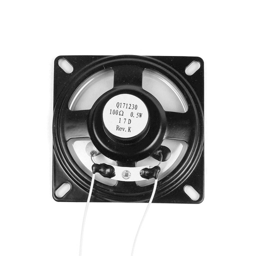 [VK-Q171230] Viking Q171230 Square 100 Ohm Speaker 26 Guage Wires (New)