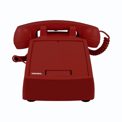 [VK-K-1900D-IP-RED] Viking K-1900D-IP-RED Classic Desk Phone Auto Dialer Red (New)