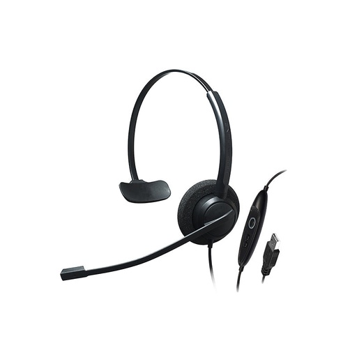 [ADD-CRYSTAL-SR2731] Addasound CRYSTAL-SR2731 Single Ear Noise Cancelling USB Headset (New)