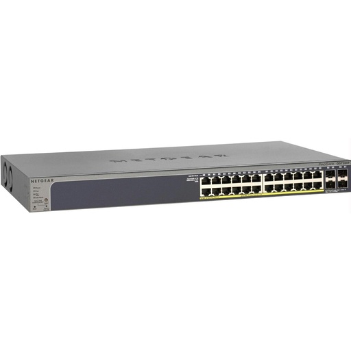 [NET-GS728TP-200NAS] Netgear GS728TP-100NAS 24-Port Gigabit Ethernet Smart Managed Pro Switch (New)
