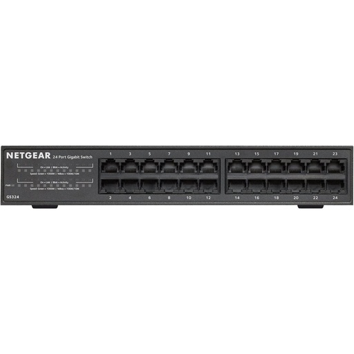 [NET-GS324-200NAS] Netgear GS324-200NAS 24-Port Gigabit Ethernet Unmanaged Switch (New)