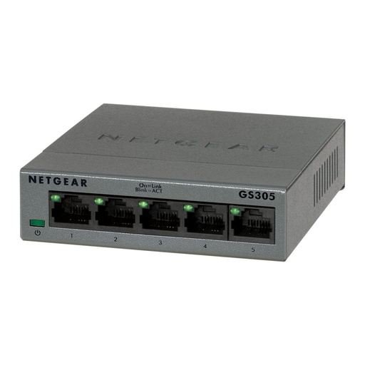 [NET-GS305-300PAS] Netgear GS305-300PAS 5-Port Gigabit Ethernet Unmanaged Switch (New)