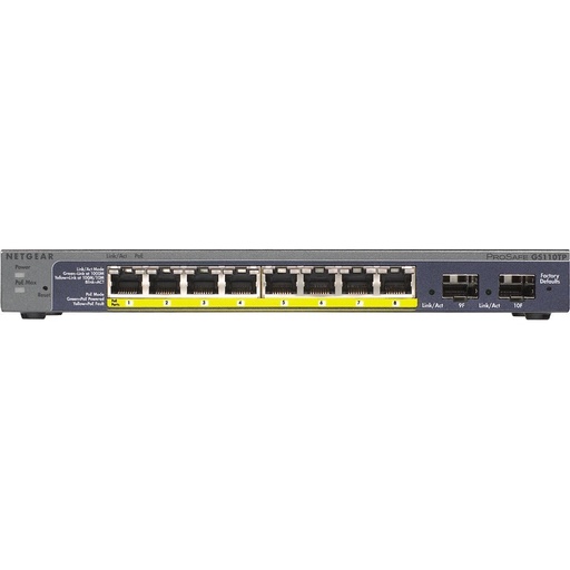 [NET-GS110TP-300NAS] Netgear GS110TP-300NAS 8-Port PoE Gigabit Ethernet Smart Switch (New)