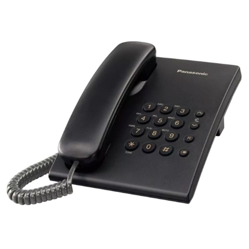 [PANKXTS500MX-BLK] Panasonic KX-TS500MX Single-Line Corded Phone (Black/New)