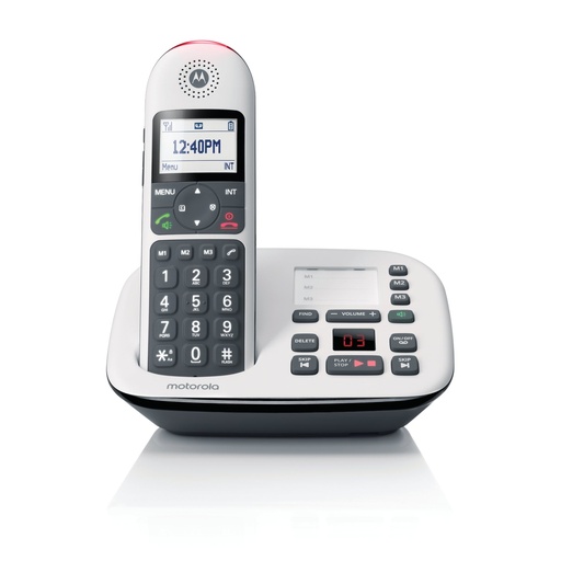 [MOTCD5011] Motorola CD5011 DECT 6.0 Cordless Phone with Answering Machine, Call Block and Volume Boost, 1 Handset (New)