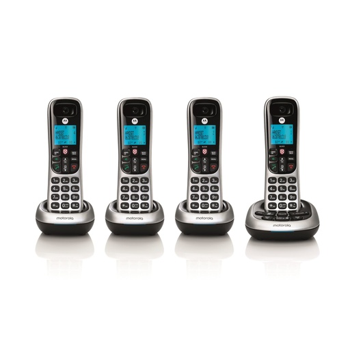 [MOTCD4014] Motorola CD4014 Digital Cordless Telephone with Answering Machine, 4 Handsets