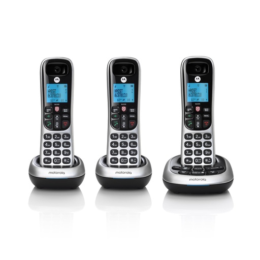 [MOTCD4013] Motorola CD4013 Digital Cordless Phone with Answering Machine, 3 Handsets