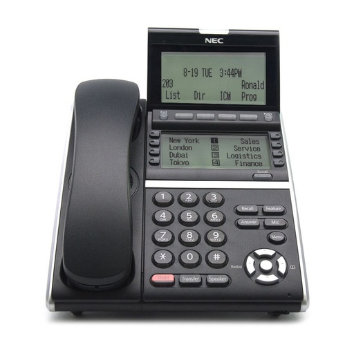 [NECBE113801-BLK-REF] NEC ITZ-8LDG-3 IP Telephone (Black) Stock# 660018 Part# BE113801 (Refurbished)