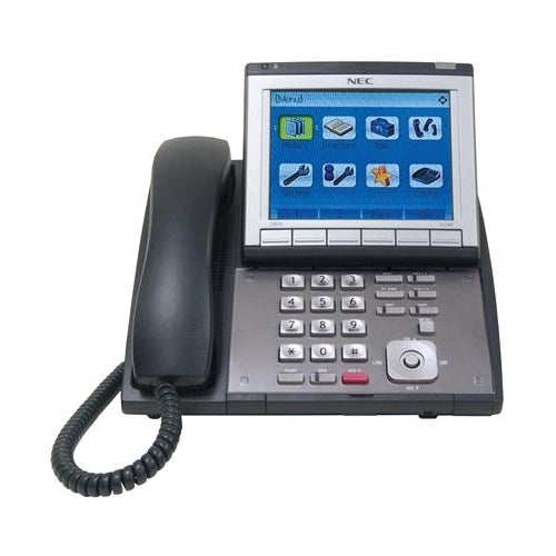 [NECIPCTSTPH-BLK-REF] NEC 0910080 IP3NA-320TISXH IP-CTS IP Color Touch Screen Terminal/Phone (Black/Refurbished)