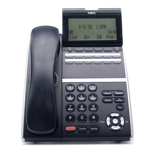 [NECBE113802-BLK-REF] NEC ITZ-12DG-3 IP Telephone (Black) Stock# 660020 Part# BE113802 (Refurbished)
