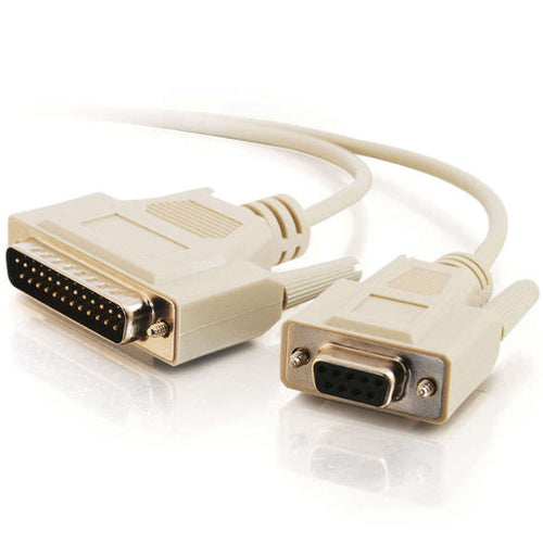[C2G03019] C2G 03019 6ft DB25 Male to DB9 Female Null Modem Cable