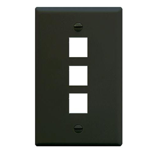 [ICCIC107F03BK] ICC IC107F03BK 3-Port Face Plate