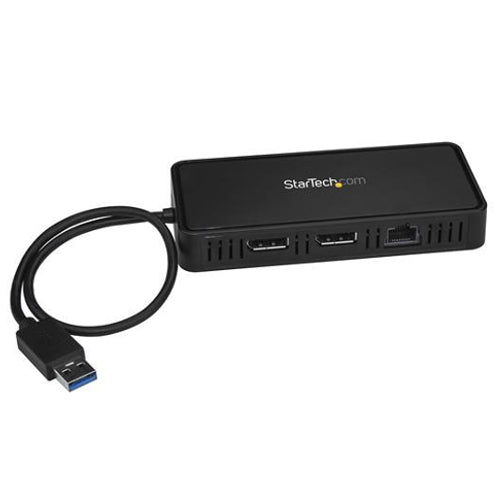 [STUSBA2DPGB] StarTech USBA2DPGB USB to Dual DisplayPort Mini Docking Station