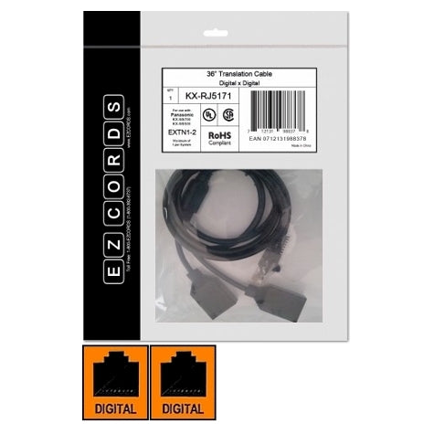 [EZCKXRJ5171] EZCords KX-RJ5171 2-Port Digital Extension Wiring Harness