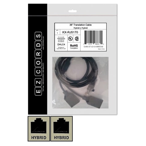[EZCKXRJ5170] EZCords KX-RJ5170 2-Port Hybrid Extension Wiring Harness