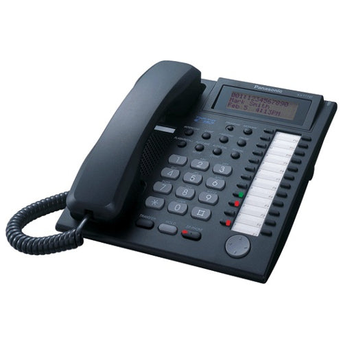 [PANKXT7737-BLK-REF] Panasonic KX-T7737 24-Button LCD Display Telephone (Black/Refurbished)