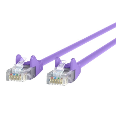 [BELA3L79103PURS] Belkin A3L791-03-PUR-S 3ft Cat5e Patch Cable