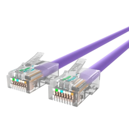 [BELA3L79102PUR] Belkin A3L791-02-PUR 2ft Cat5e UTP Patch Cable